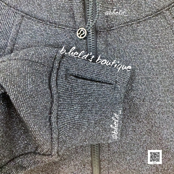 lululemon Scuba Oversized Half-Zip Hoodie *Spark in Black/Silver Size XS/S NWT - Picture 9 of 16